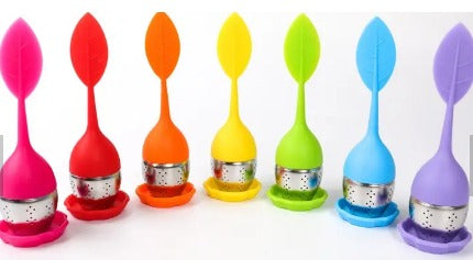 Leaf Shape Silicone Tea Infuser - (304 Stainless Steel)