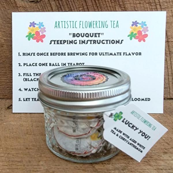 Blooming Flower Tea Balls - Longing Heart Green Tea (3 Tea Balls) Tea & Infusions The Grateful Tea Co.