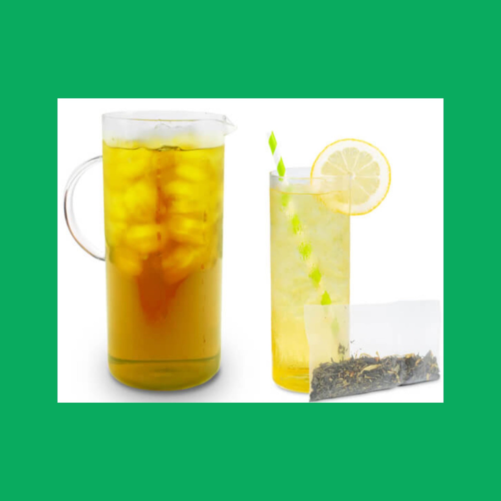 Citrus Green Iced Tea Cold Brew Bags, available in quantities of 1, 6 or 12 quart size pouches Iced Tea The Grateful Tea Co.