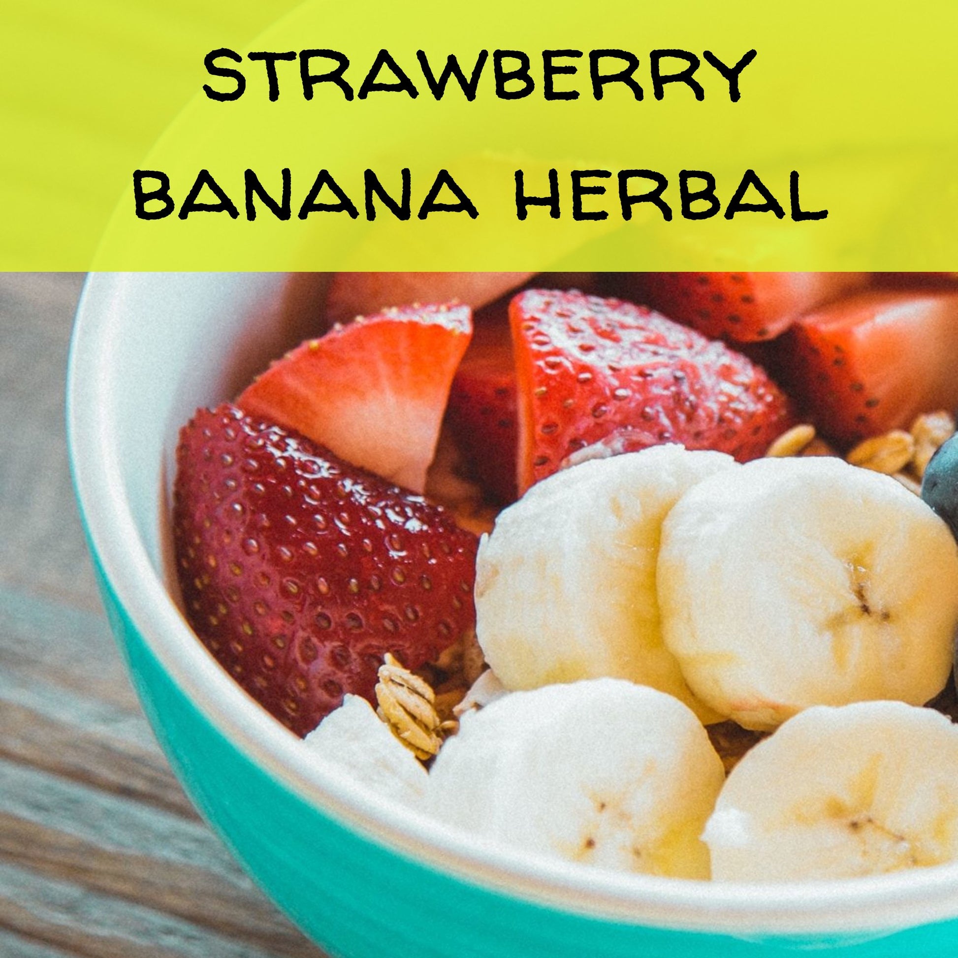 Strawberry Banana Herbal Tea, 15 Sachets Teabags The Grateful Tea Co.