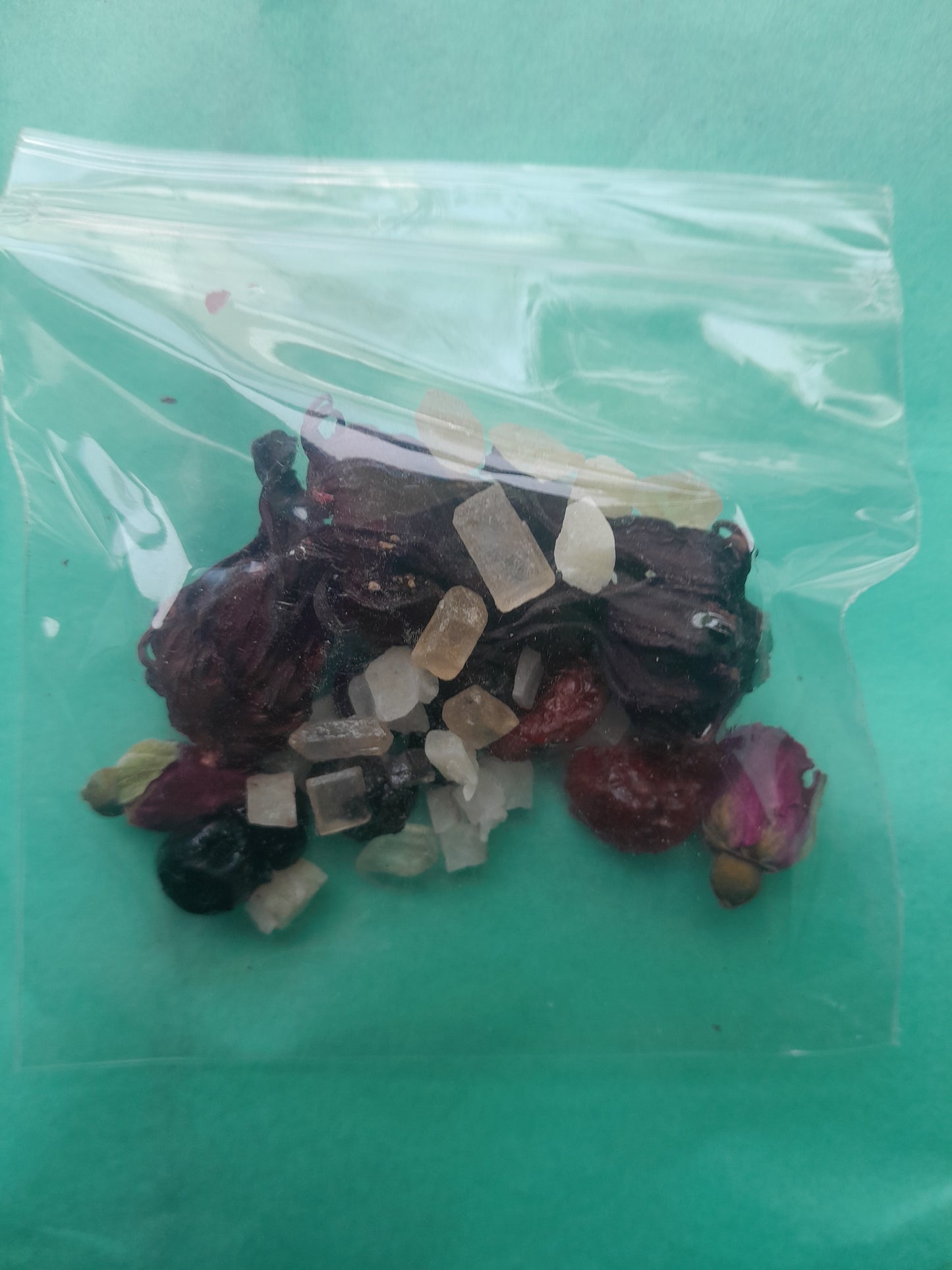 Blueberries, Raspberries, Rose Buds, Rose Hips & Rock Sugar/Flower & Fruit Loose Leaf Tea Packages