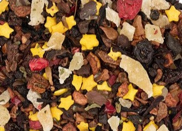Cranberry Bark Loose Tea - light caffeine, see ingredient list for allergens and added artificial colors.