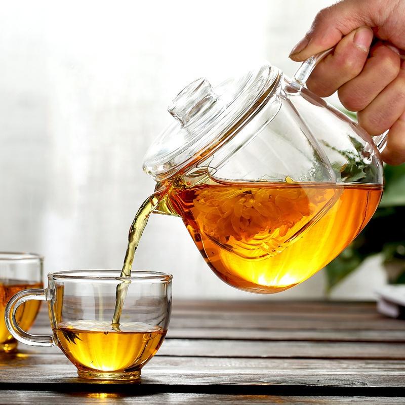 In stock mid June//Glass Teapot With Infuser and Lid (16oz.) Teaware The Grateful Tea Co. 