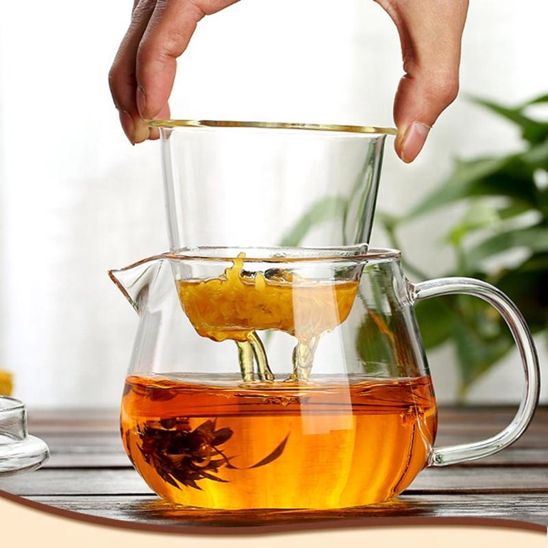 In stock mid June//Glass Teapot With Infuser and Lid (16oz.) Teaware The Grateful Tea Co. 