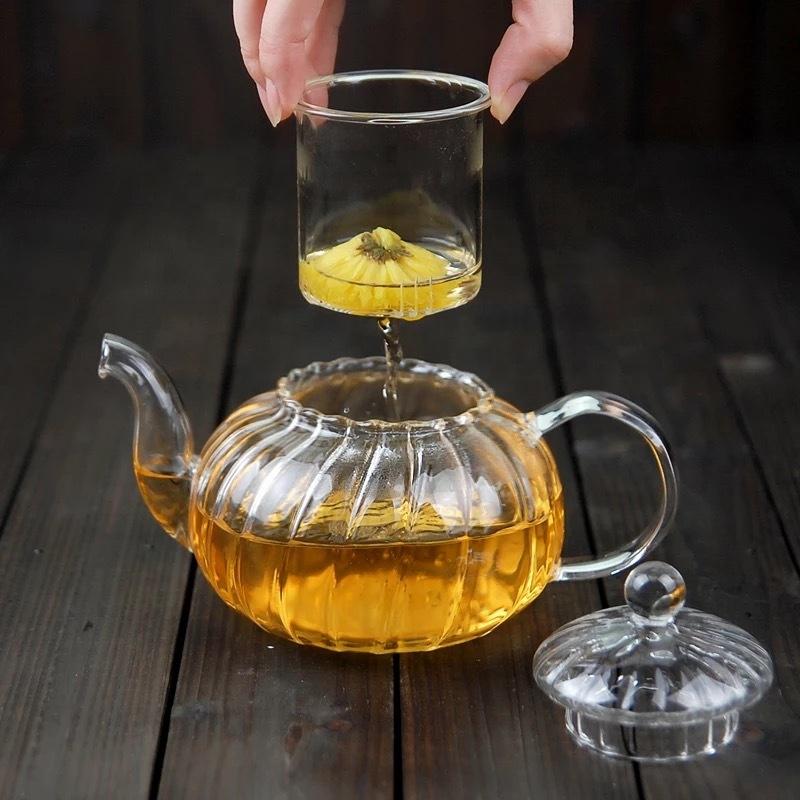 In stock mid June//Glass Teapot With Infuser and Lid (20oz.) Teaware The Grateful Tea Co. 