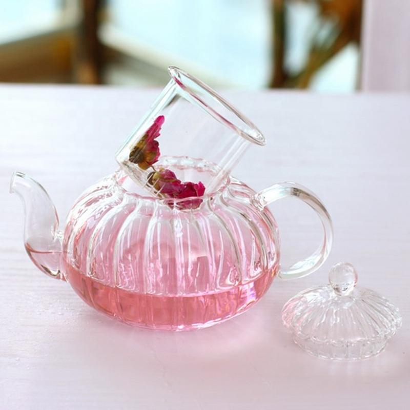 In stock mid June//Glass Teapot With Infuser and Lid (20oz.) Teaware The Grateful Tea Co. 