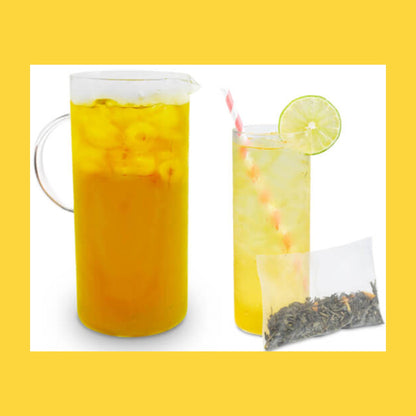 Mango Green Iced Tea Bags, available in quantities of 1, 6 or 12 quart size pouches Iced Tea The Grateful Tea Co. 