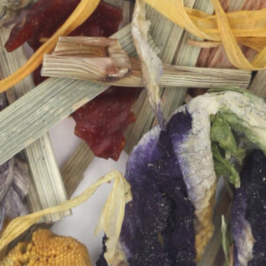Blue Mango Butterfly Pea Herbal Iced Tea Bags, available in quantities of 1, 6 or 12 quart size pouches Tea & Infusions The Grateful Tea Co.