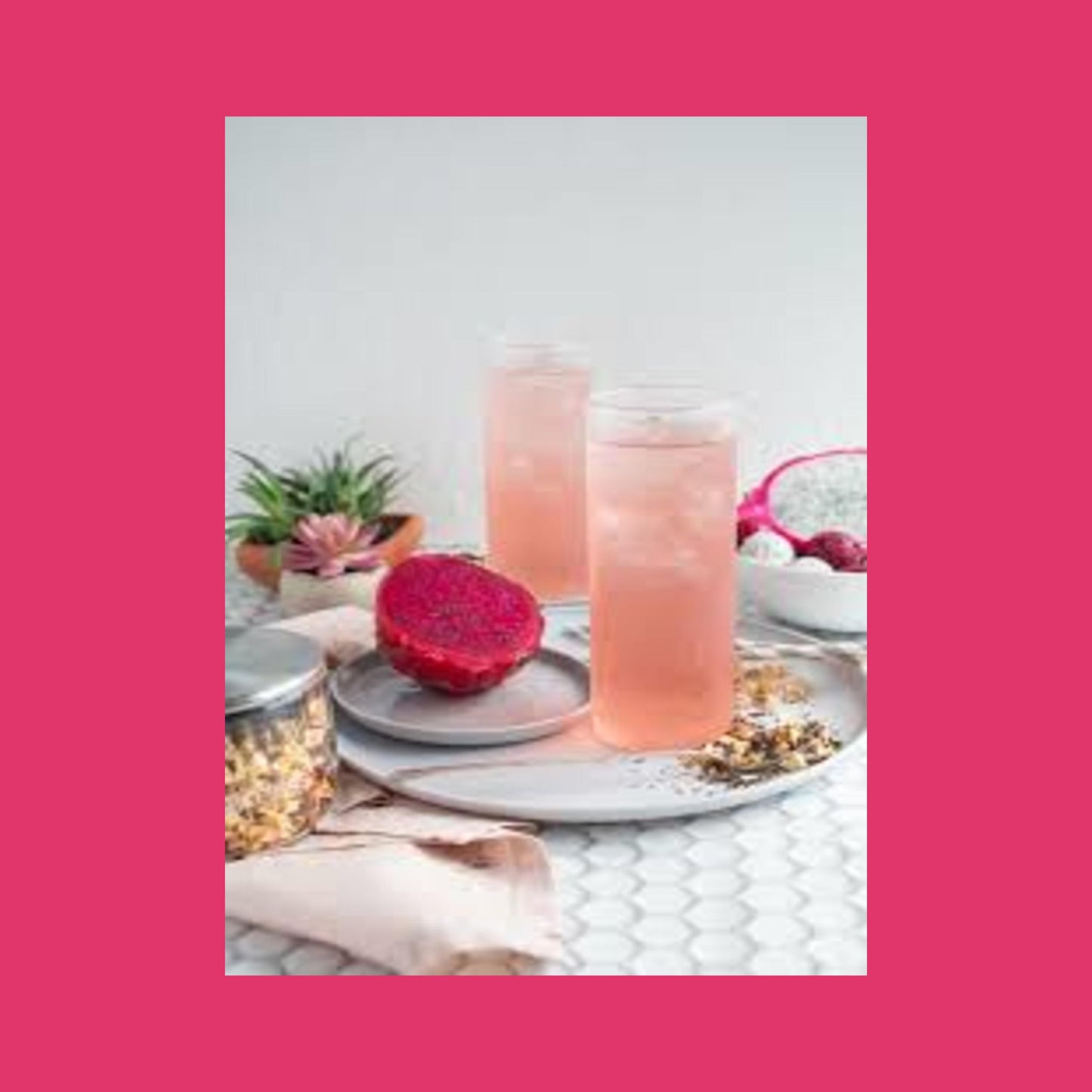 Tropical Dragon Fruit Iced Tea Bags, available in quantities of 1, 6 or 12 quart size pouches Iced Tea The Grateful Tea Co. 